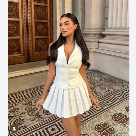 Meshki Skirts Meshki Mura Piece Coord Set Mini Skirt And Top